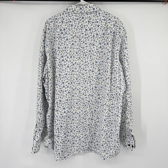 Johnny Bigg mens blue Floral Long Sleeve button up Shirt size 3XL - Picture 11 of 12